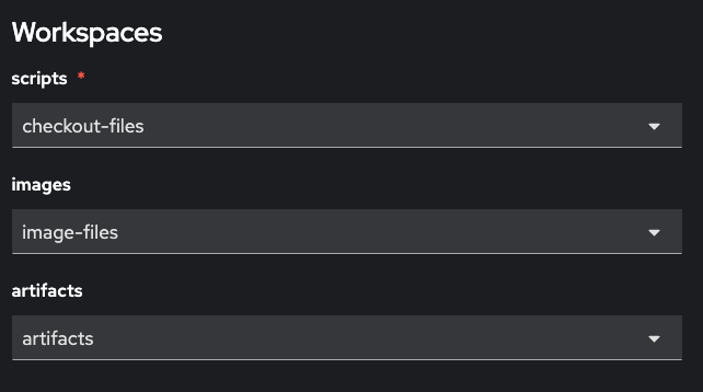 Run script workspaces